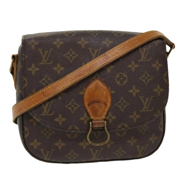 LOUIS VUITTON Monogram Saint Cloud GM Shoulder Bag M51242 LV Auth 38691 - Picture 1 of 16